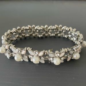 💸Silver & pearl bracelet
